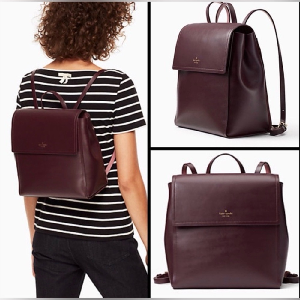 Kate Spade Somerville Road Megyn Backpack Wine Color
